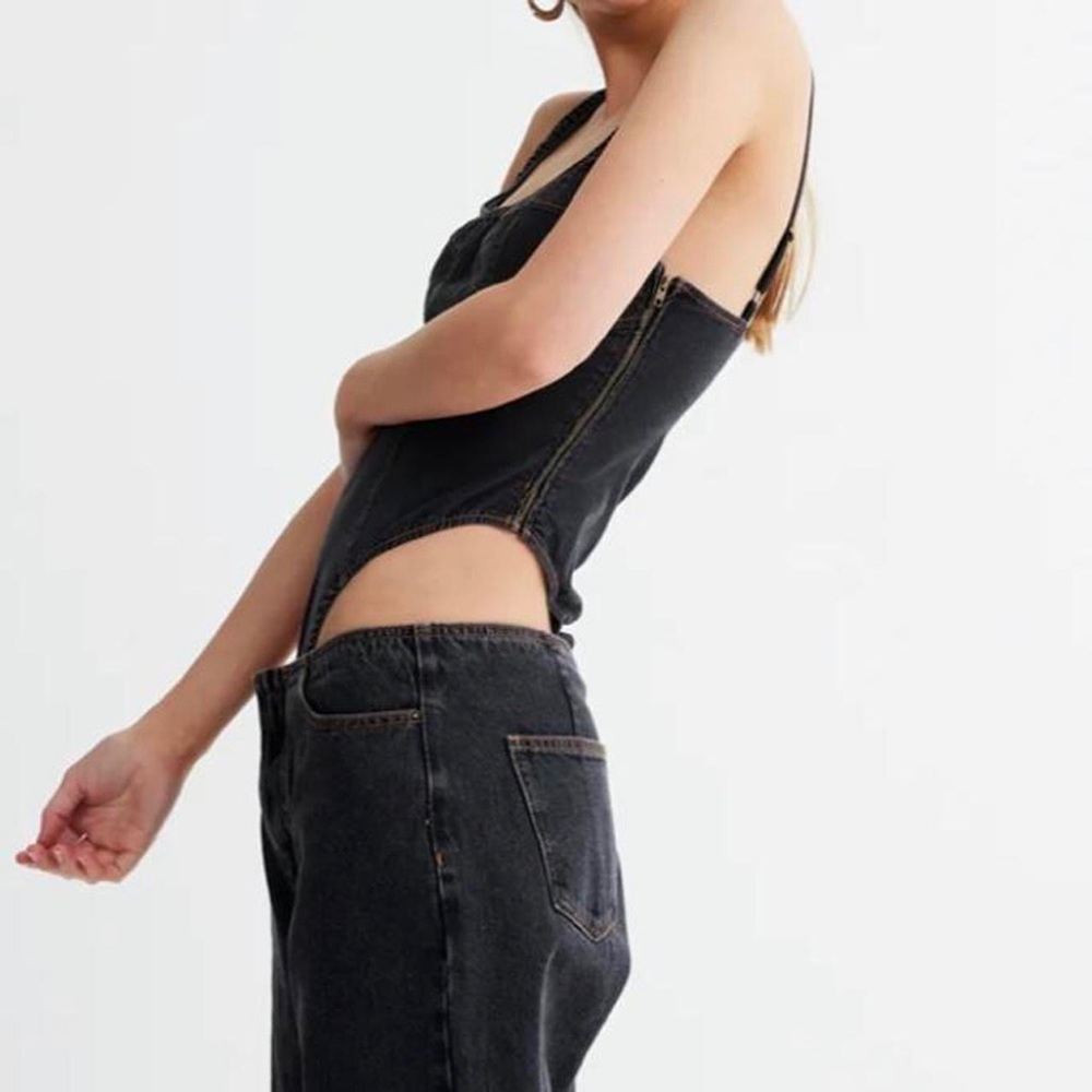 Lioness Black Denim Bodysuit - Picture 2 of 8